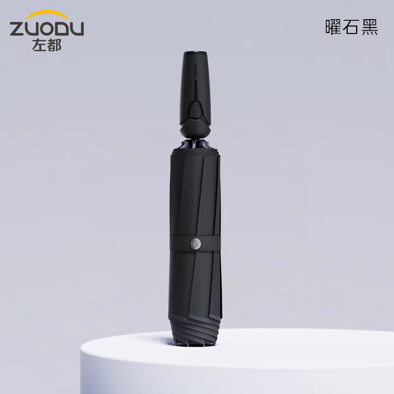 ZUODU Fully Automatic Reverse Umbrella Large Size Reinforced Thickened Folding Retractable Sturdy Windproof Outdoor Camping
