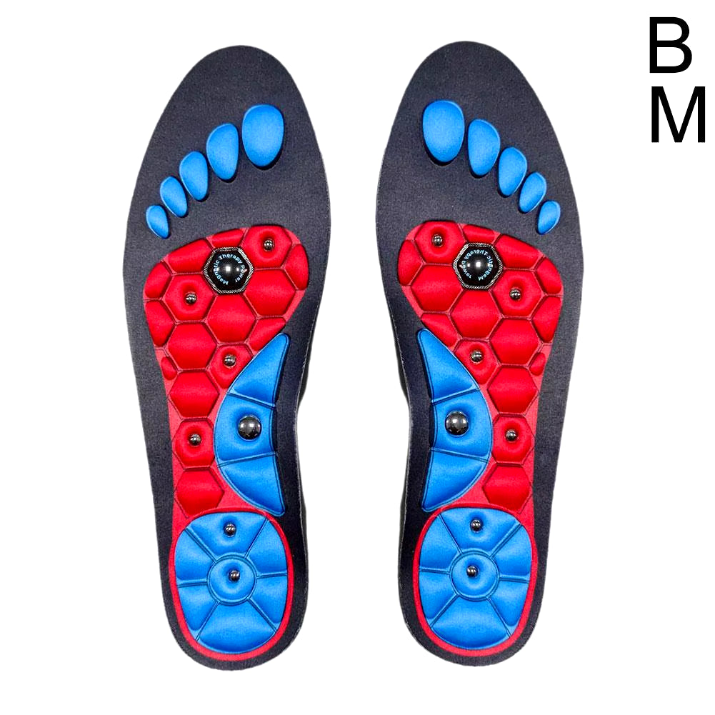 1 Pair Acupressure Foot Insoles for Men Women Orthopedic Gel Magnetic Shoe Inserts Magnet Technology Support Insole