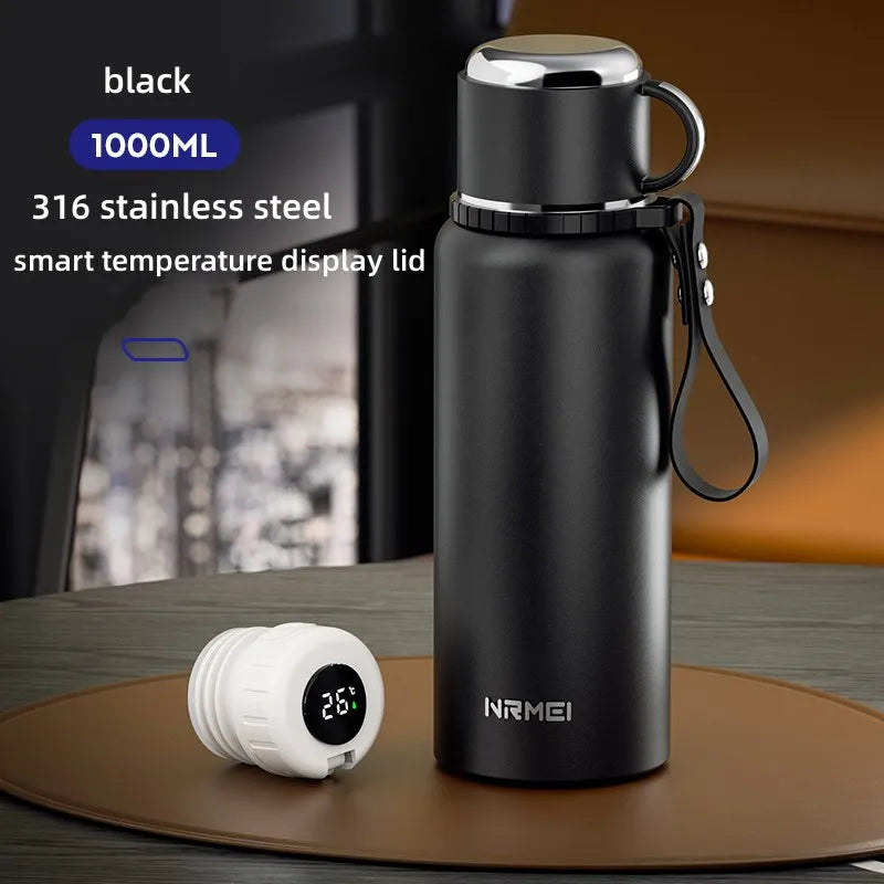 2L Thermos Insulated Water Bottle Hot Water Bottle Vacuum Flask Smart Coffee Drinkware Cup Stainless Steel Double Wall Kettles