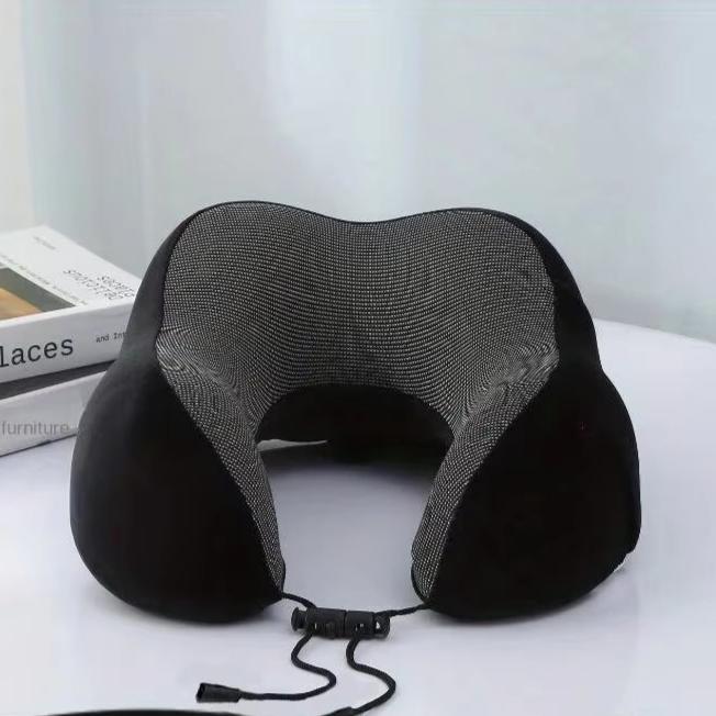 1Pc Slow Rebound Travel Pillow, U-Shaped Headrest Neck Supportpillow, Nap Pillow Travel Airplane Pillow Cartoon Memory Foam