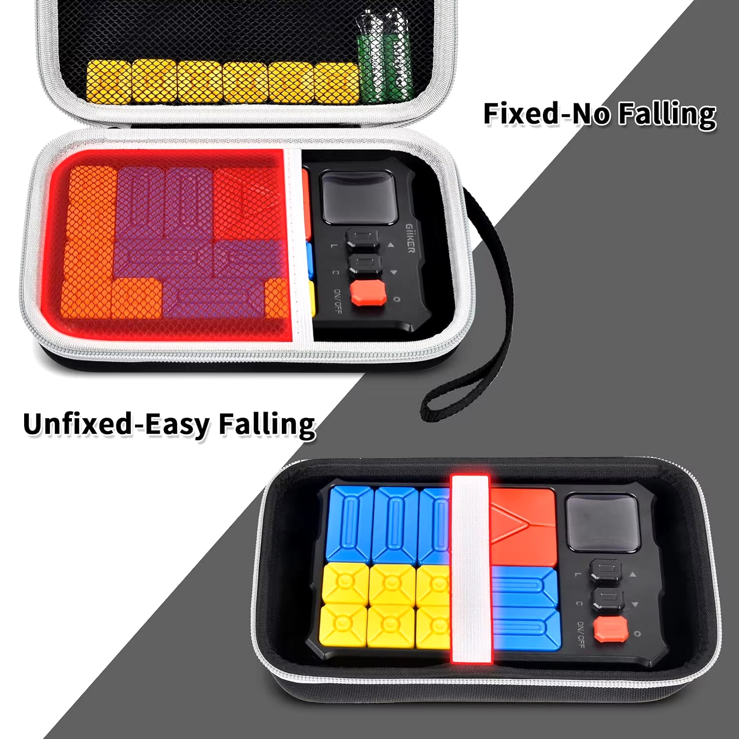 Case Compatible with Giiker Super Slide Brain Games, Brain Teaser Puzzles Organizer Storage Bag, Flow Slider Puzzle Game Holder