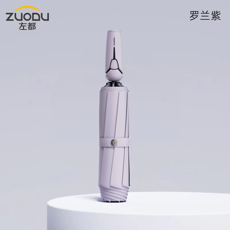ZUODU Fully Automatic Reverse Umbrella Large Size Reinforced Thickened Folding Retractable Sturdy Windproof Outdoor Camping