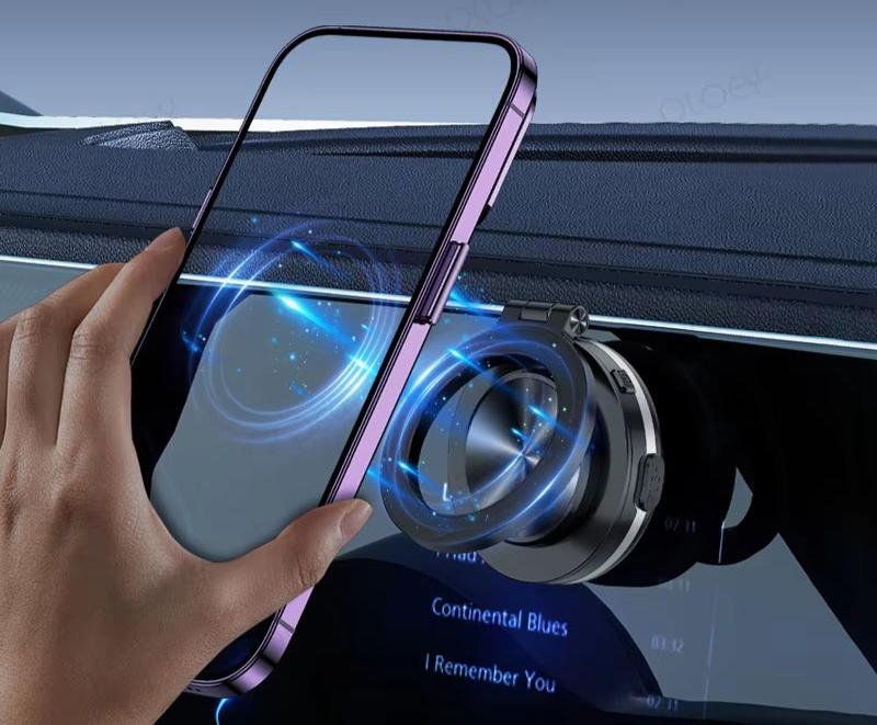 C1 New Vacuum Phone Holder Suction Cup Folding Car Phone Stand Navigation Stand Suitable for Iphone 12/13/14/15 Series Models