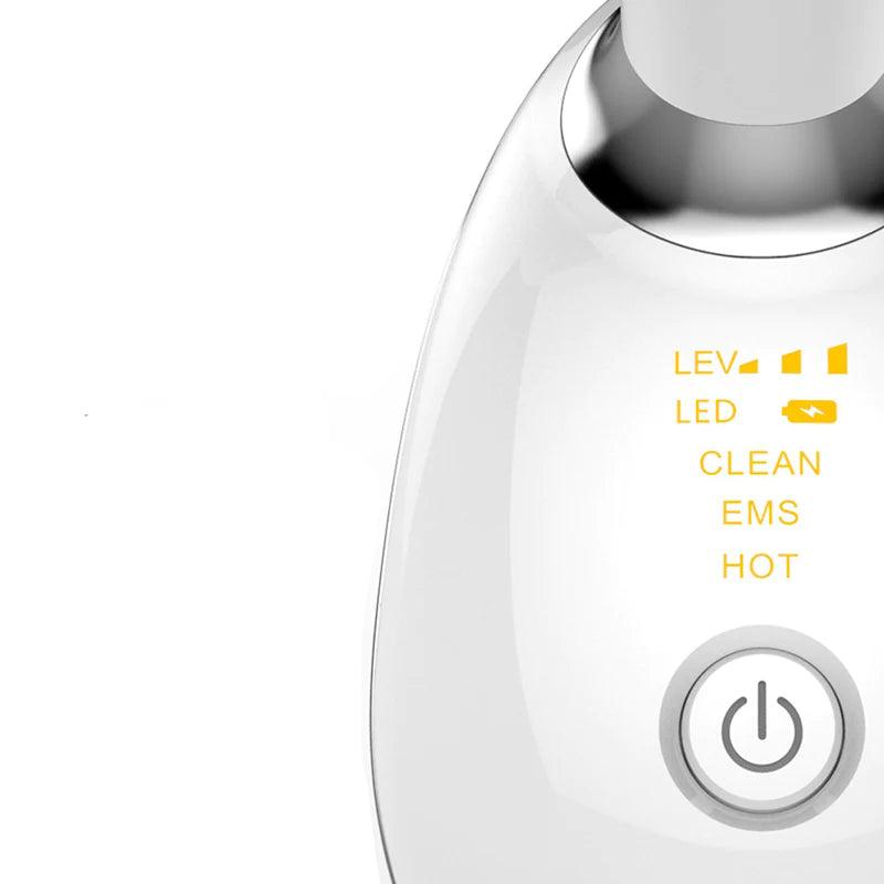 EMS Thermal Neck Lifting and Tighten Massager Electric Microcurrent Wrinkle Remover LED Photon Face Beauty Device for Woman