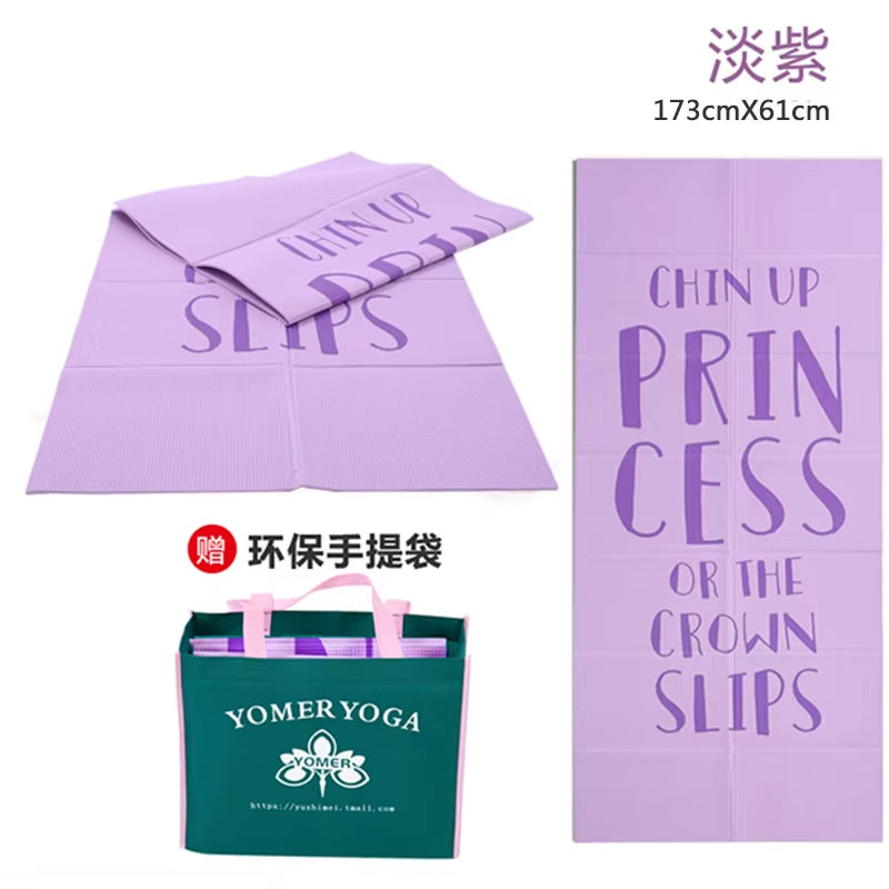Folding and Thickening Yoga Mat for Sports PVC Portable Travel Student Nap Mat 3Mm 4Mm 5Mm 6Mm 8Mm Workout Mats Tapis Caoutchouc