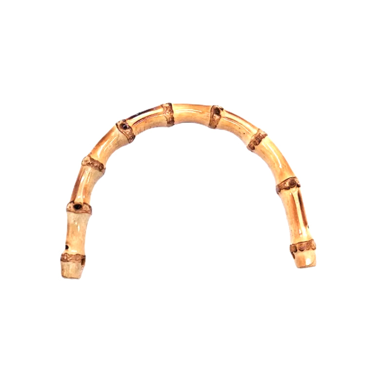 Natural Bamboo Handle for Leather Handbag, Retro Chinese Style Real Bamboo Half round Handle for Bags