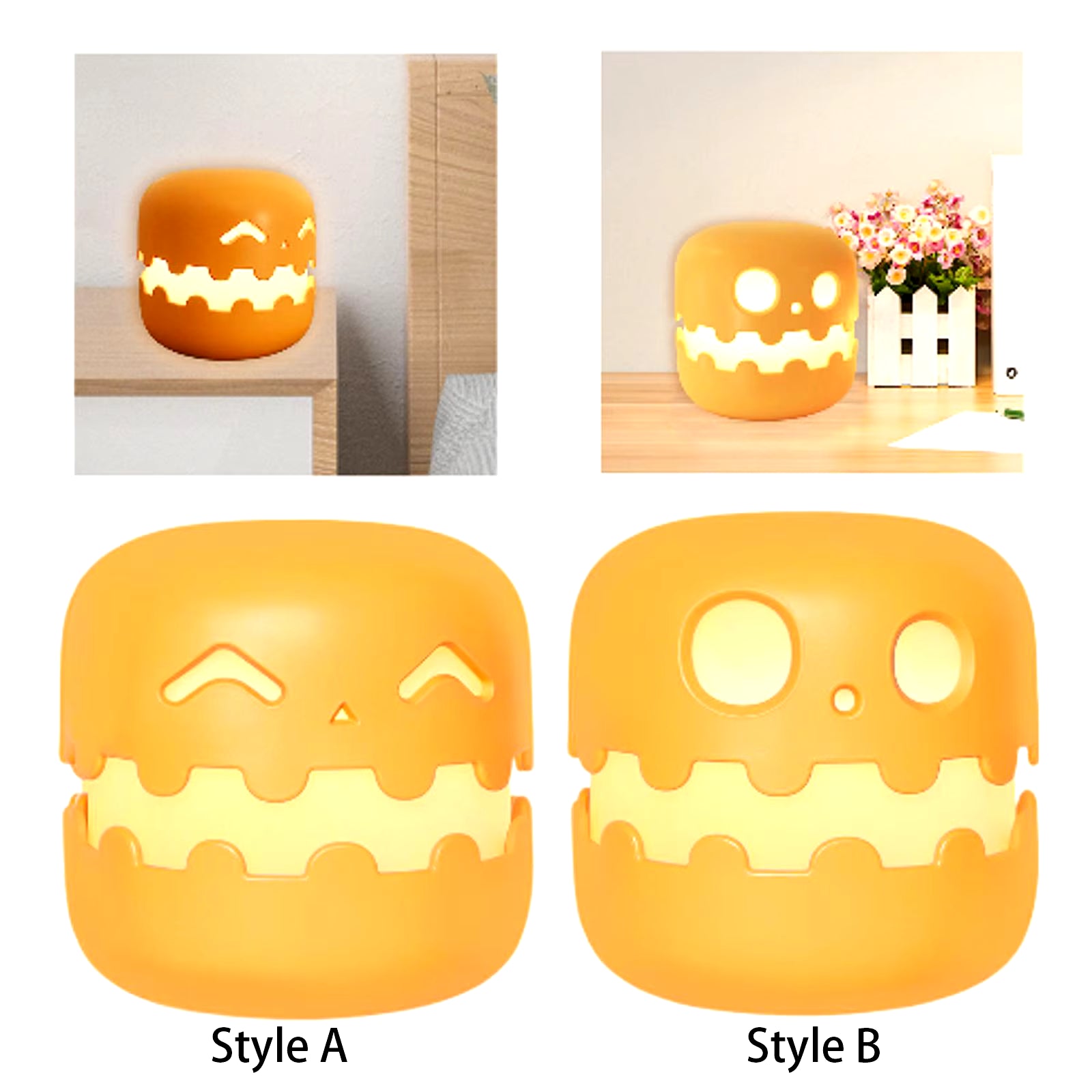 Pumpkin Night Light Halloween Party Halloween Pumpkins Decoration Pumpkin Lantern for Halloween Festival Party Outdoor Holiday
