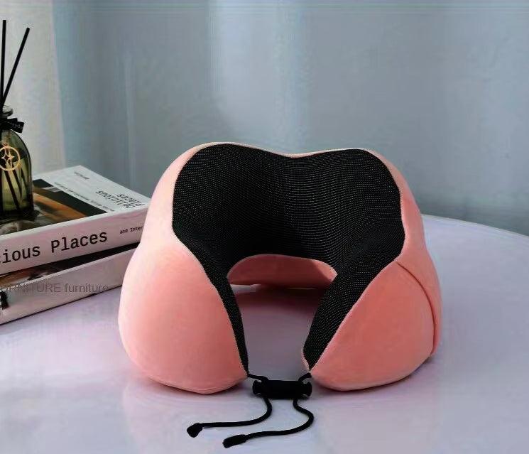 1Pc Slow Rebound Travel Pillow, U-Shaped Headrest Neck Supportpillow, Nap Pillow Travel Airplane Pillow Cartoon Memory Foam