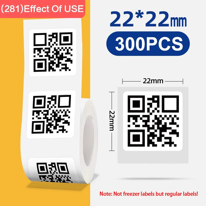 Thermal Printer Kitchen Frozen Label Paper Resistant to Low Temperatures down To-18°C Sticker Roll for B1 B21 B203 Label