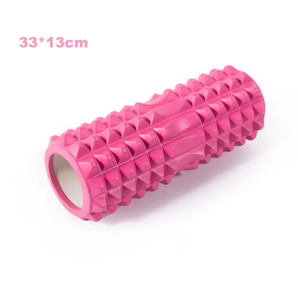 Fitness Pilates Foam Roller Blocks Suit Yoga Column Massage Relax Ball Yoga Stick for Back Waist Arm Leg Foot Massage Trainer