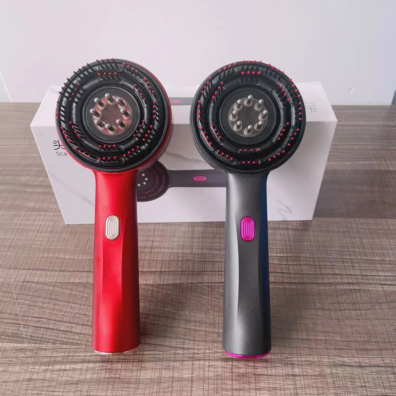 Brosse de Massage Électrique 3-en-1 pour Cuir Chevelu