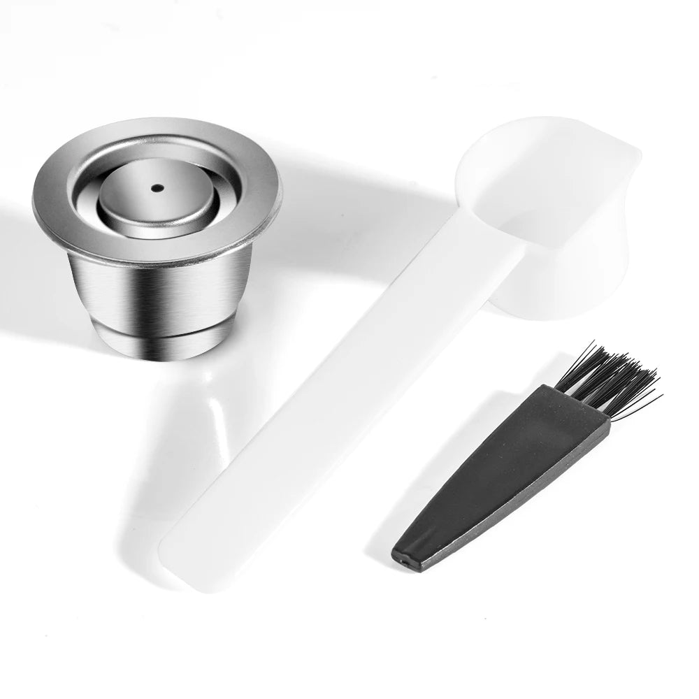 Icafilas for Nespresso Refillable Capsule Two Version Reutilizable Stainless Steel Reusable Coffee Filter Espresso Coffee Pod
