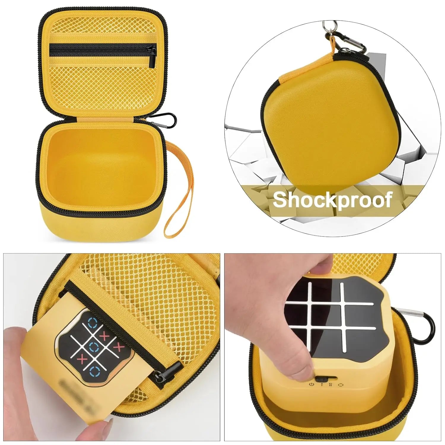 Case Compatible with Giiker Tic Tac Toe Bolt Game 3-In-1 Handheld Puzzle Game Console, Fidget Toys Board Games Storage Organizer