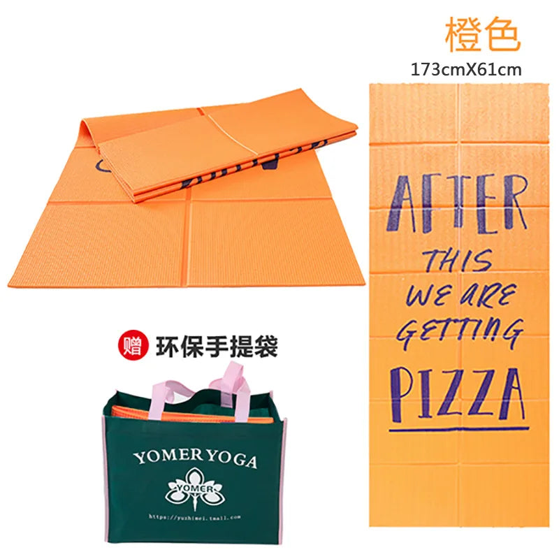 Folding and Thickening Yoga Mat for Sports PVC Portable Travel Student Nap Mat 3Mm 4Mm 5Mm 6Mm 8Mm Workout Mats Tapis Caoutchouc