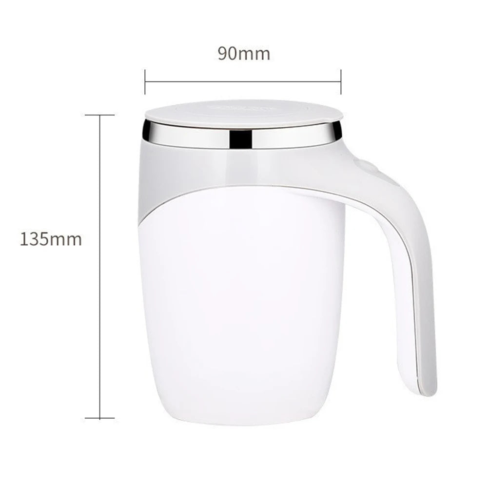 Portable Automatic Magnetic Stirring Coffee Mug Rechargeable 304 Stainless Steel Electric Mixing Cup Self Mixing Coffee Tumbler