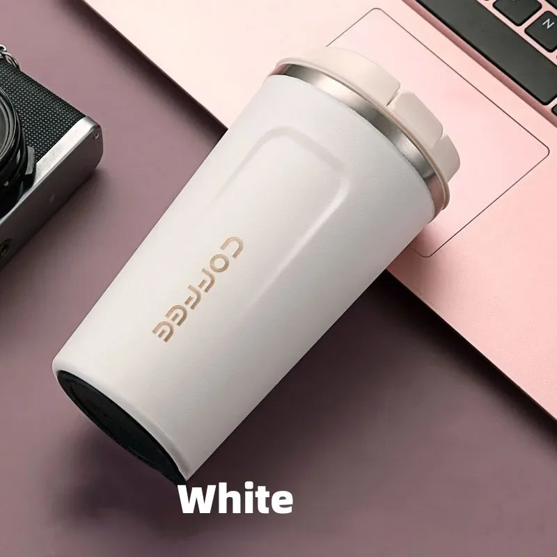 380/510Ml Stainless Steel Coffee Cup Travel Thermal Mug Leak-Proof Thermos Bottle Tea Coffee Mug Office Business Style Thermos