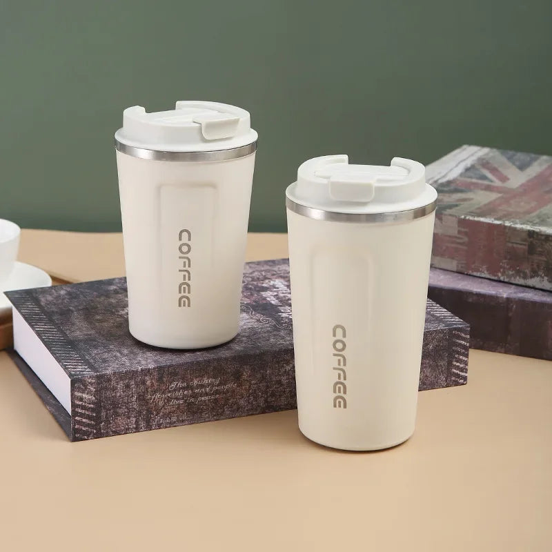 380/510Ml Stainless Steel Coffee Cup Travel Thermal Mug Leak-Proof Thermos Bottle Tea Coffee Mug Office Business Style Thermos