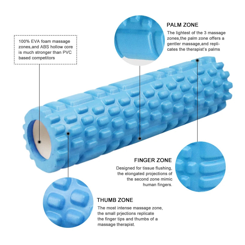 Yoga Column Gym Fitness Foam Roller Pilates Yoga Exercise Back Muscle Massage Roller Soft Yoga Block Muscle Roller Drop Shipping