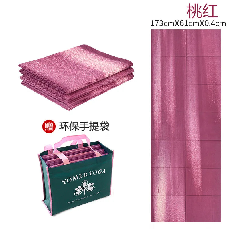 Folding and Thickening Yoga Mat for Sports PVC Portable Travel Student Nap Mat 3Mm 4Mm 5Mm 6Mm 8Mm Workout Mats Tapis Caoutchouc