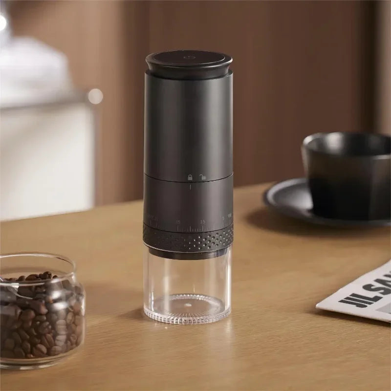 New Electric Coffee Grinder 1500Mah Conical Coffee Burr Grinder Externally Adjustable Bean Grinding Machine Kaffe Bohnen Grinder