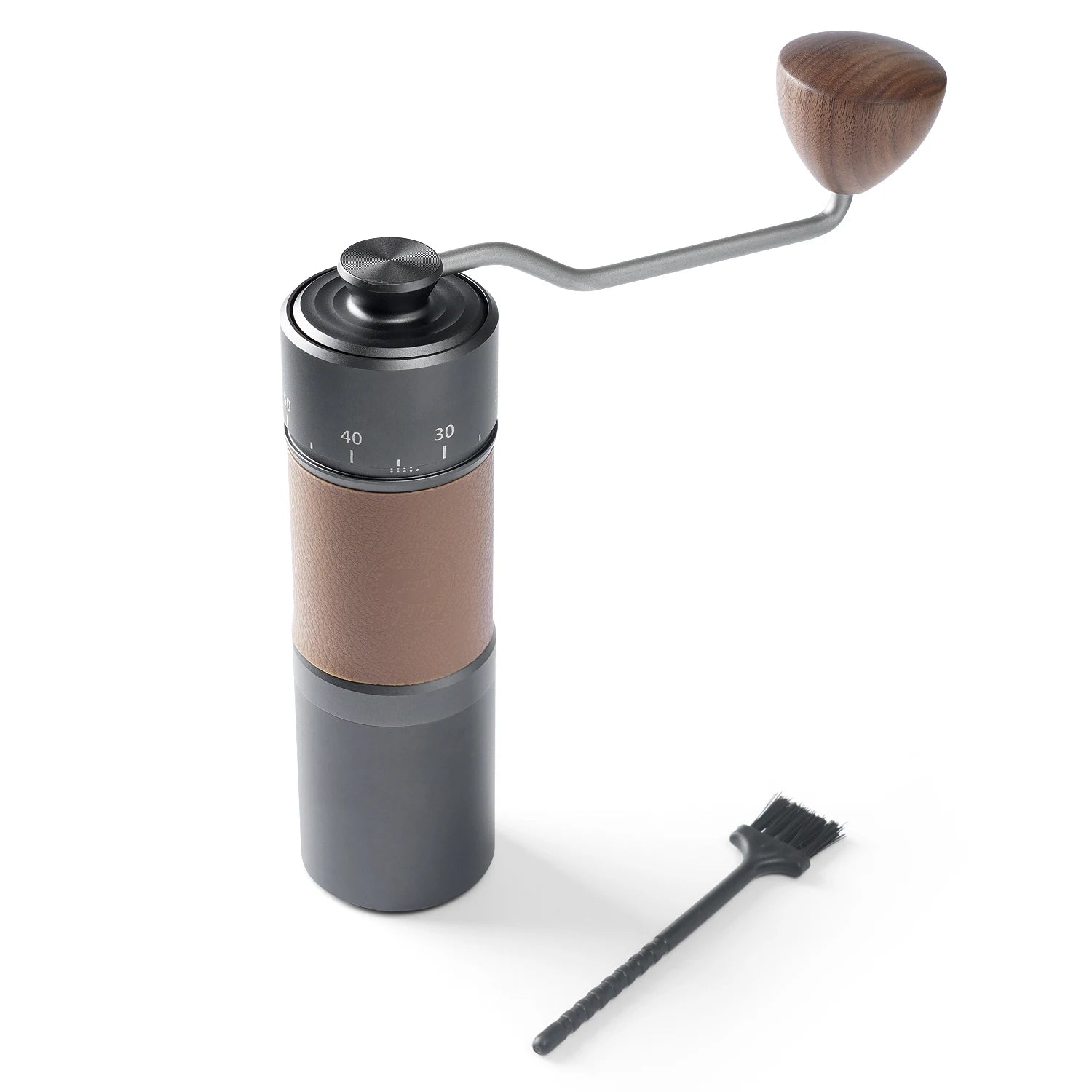 Manual Coffee Grinder 420 Stainless Steel 7-Core Burr Coffee Bean Grinder Adjustable Grinding Thickness anti Slip Pad Icafilas