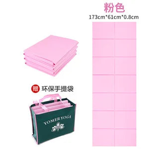 Folding and Thickening Yoga Mat for Sports PVC Portable Travel Student Nap Mat 3Mm 4Mm 5Mm 6Mm 8Mm Workout Mats Tapis Caoutchouc