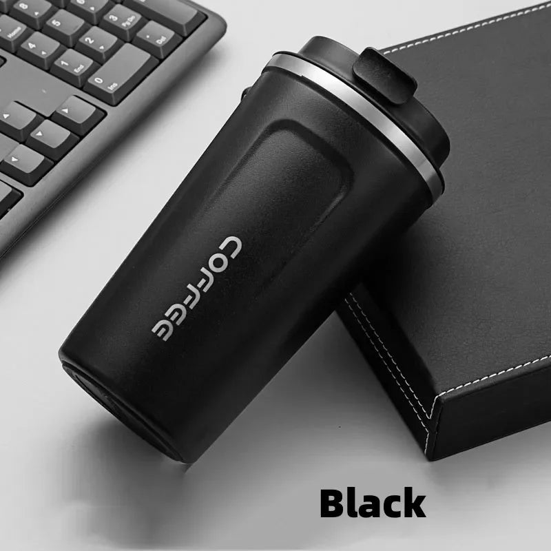 380/510Ml Stainless Steel Coffee Cup Travel Thermal Mug Leak-Proof Thermos Bottle Tea Coffee Mug Office Business Style Thermos