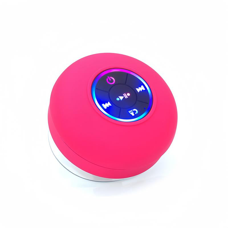 Bluetooth Waterproof Speaker with LED Color Light IPX 4 Waterproof Speakerphone Can Be Charged with Micro USB, Can Be Connected to Audio Smartphone Stereo Tablet