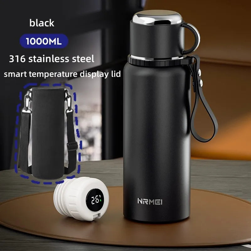 2L Thermos Insulated Water Bottle Hot Water Bottle Vacuum Flask Smart Coffee Drinkware Cup Stainless Steel Double Wall Kettles