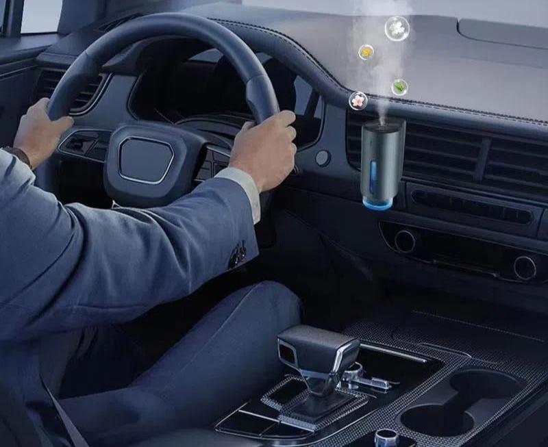 Car Air Freshener with 3*10ML Natural Perfume, Three Adjustable Concentration Scent Levels, Smart Start, Halloween Gift. Car Aroma Diffuser