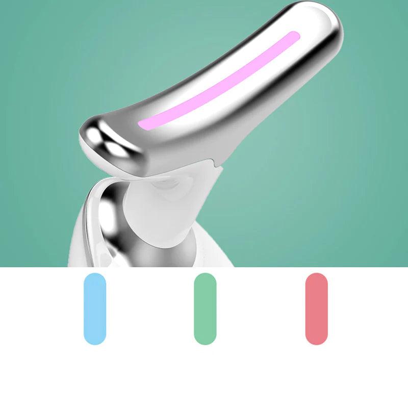 EMS Thermal Neck Lifting and Tighten Massager Electric Microcurrent Wrinkle Remover LED Photon Face Beauty Device for Woman