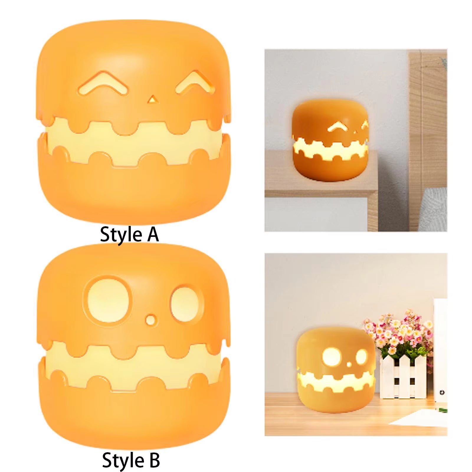 Pumpkin Night Light Halloween Party Halloween Pumpkins Decoration Pumpkin Lantern for Halloween Festival Party Outdoor Holiday