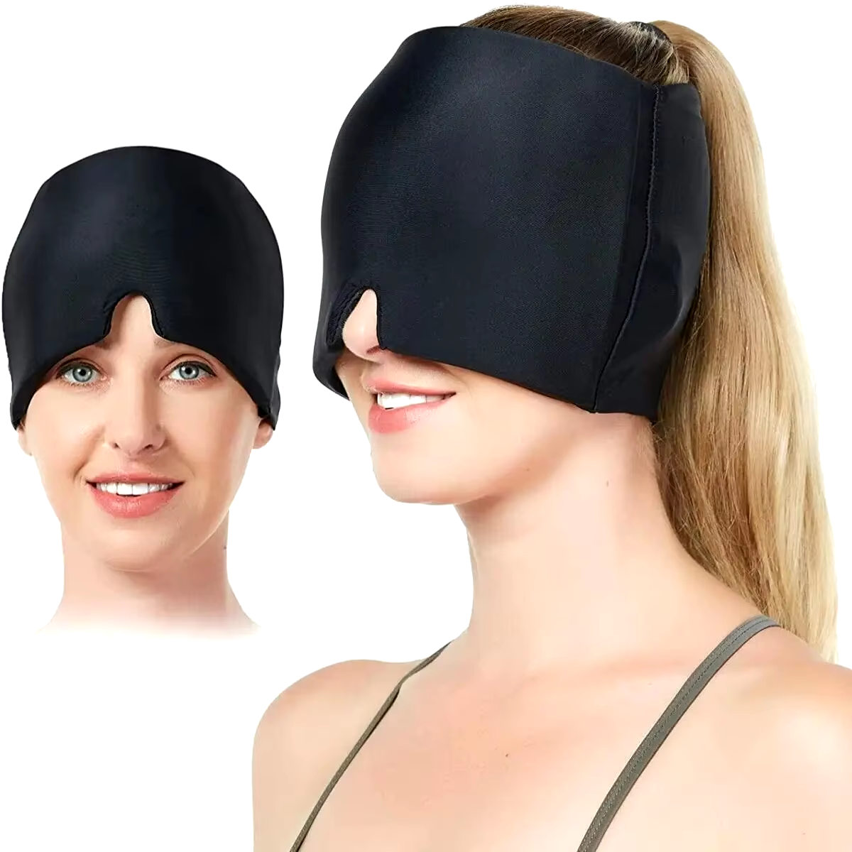 Casque de Compression Froid - Soulagement des Migraines