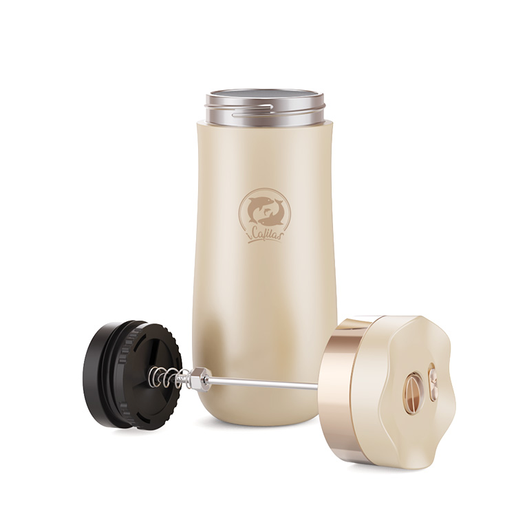 Cafetière à Piston Portable en Acier Inoxydable