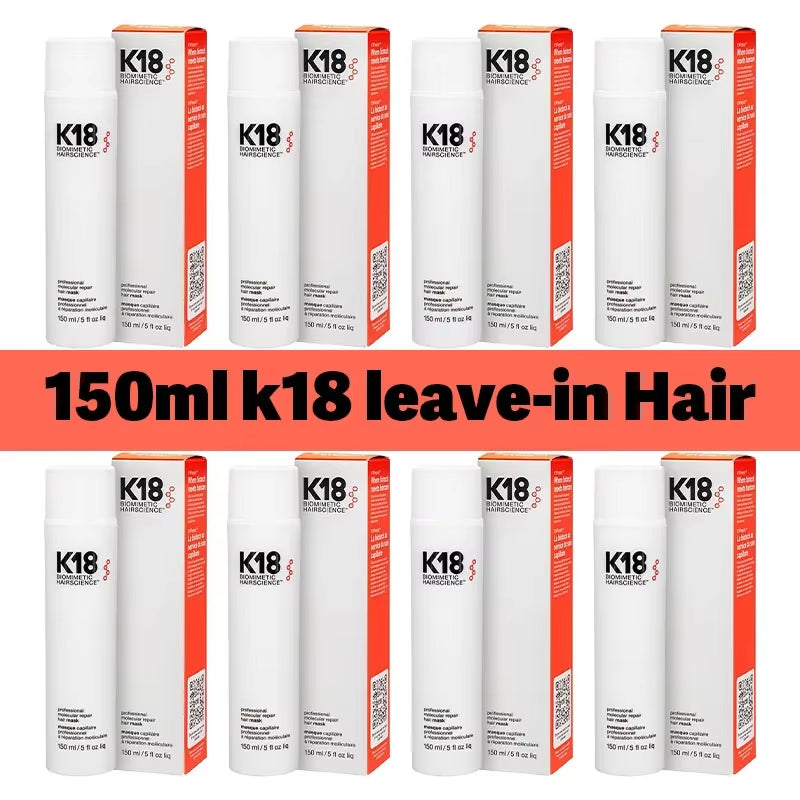 150Ml K18 Leave-In Molecular Hair Mask Original Repair Molecular Hair Damaged Dry Frizzy 4 Minutes Treatment Moisturize