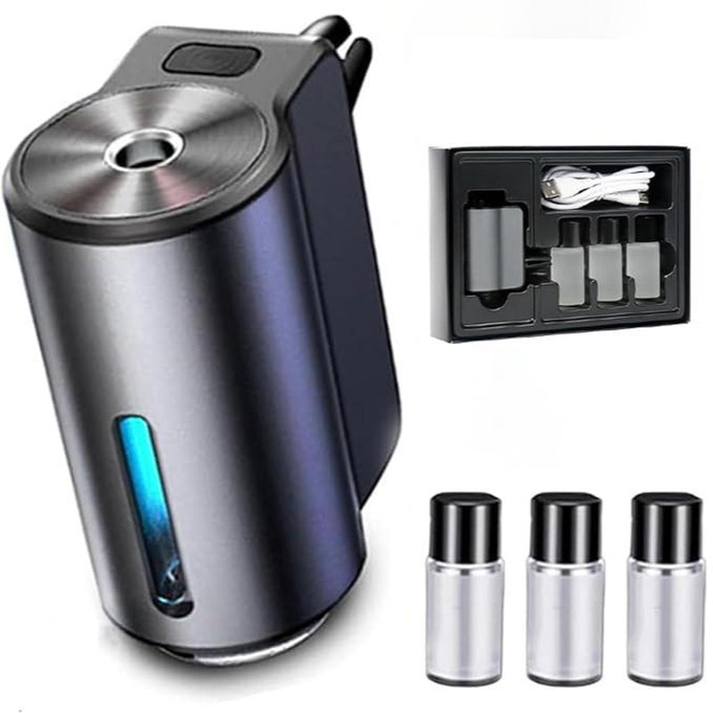 Car Air Freshener with 3*10ML Natural Perfume, Three Adjustable Concentration Scent Levels, Smart Start, Halloween Gift. Car Aroma Diffuser