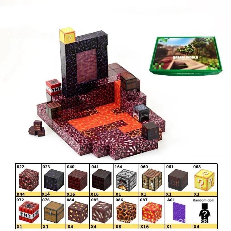 Creative Street View Magnetic Building Block Bricks My Famous Scene World Architectural Kit DIY Model Kids Tech Toy for Kid Gift