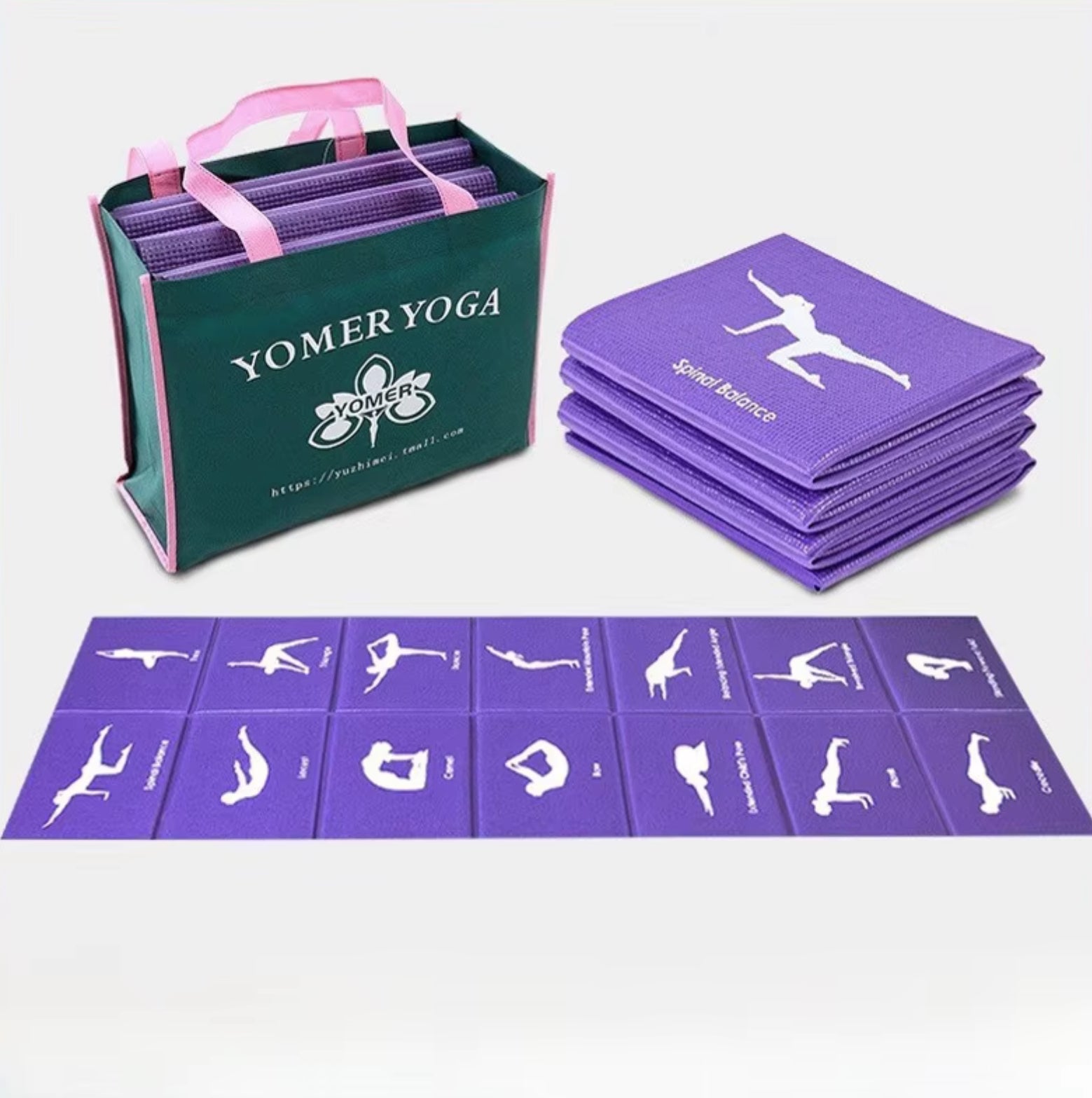 Tapis de Yoga pliable épais (8 mm)
