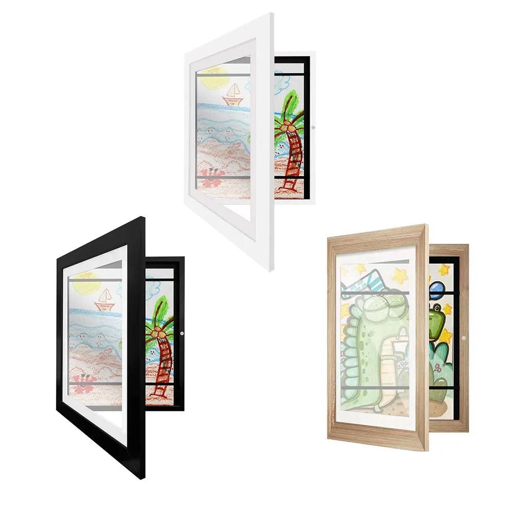 Kids Artwork Picture Frame Easy Change Wall Display Artwork Frame Front Opening A6 Frame for Kids Drawings Artworks Art Projects
