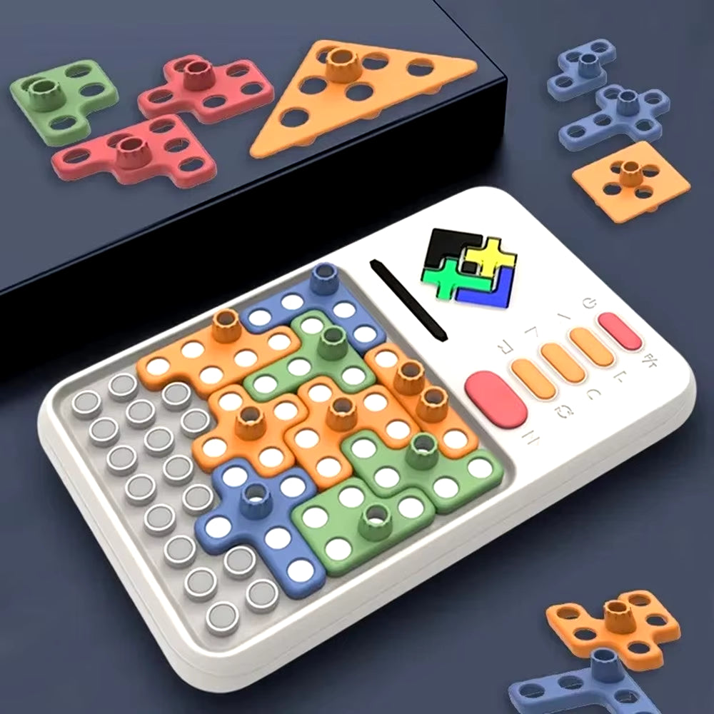 Super Block Smart Jigsaw Game 1000+ Levelled up Challenges Brain Teaser Puzzles Interactive Fidget Toys Children'S Gifts