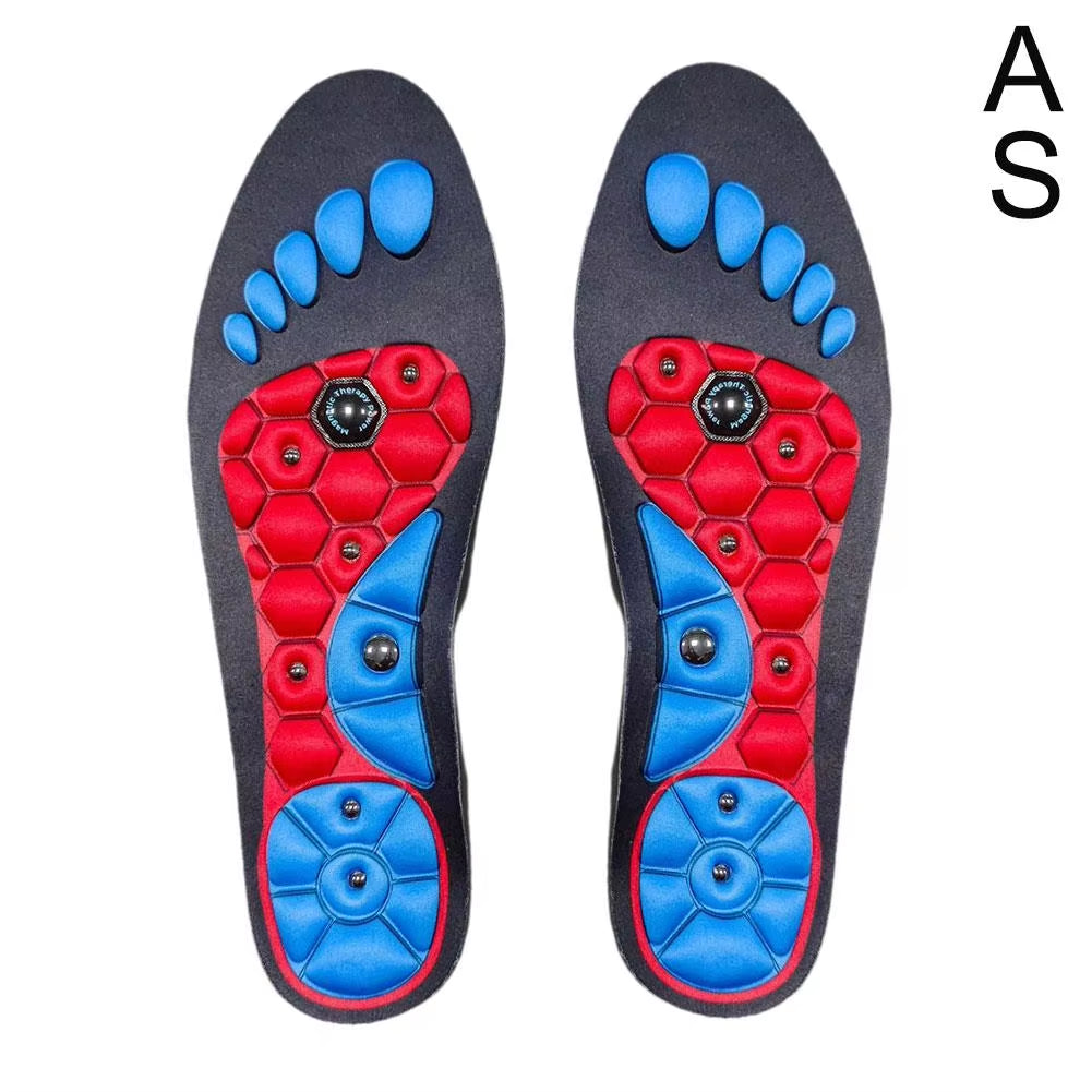 1 Pair Acupressure Foot Insoles for Men Women Orthopedic Gel Magnetic Shoe Inserts Magnet Technology Support Insole