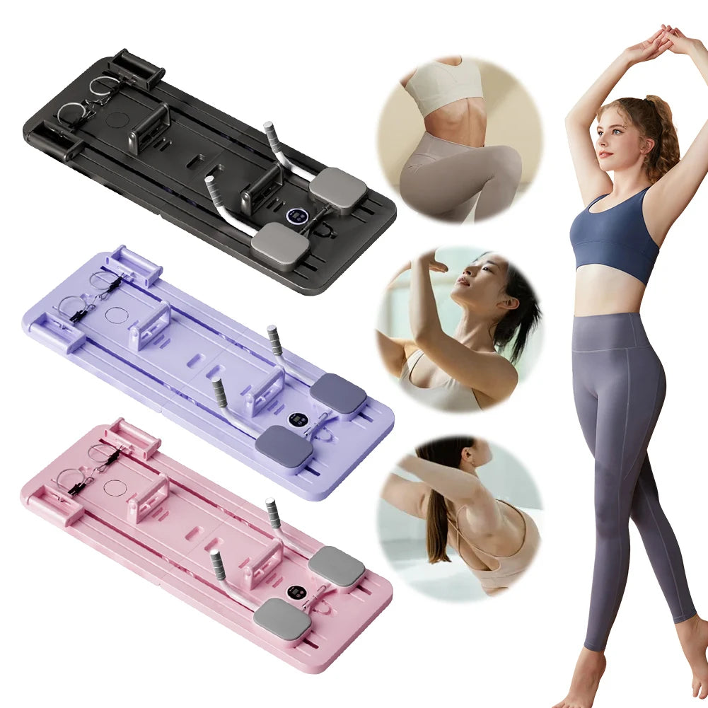 Abdominal Exercise Board Fitness Board with Mat & Counter Push up Board Multifunctional Full-Body Workout Machine for Men Women