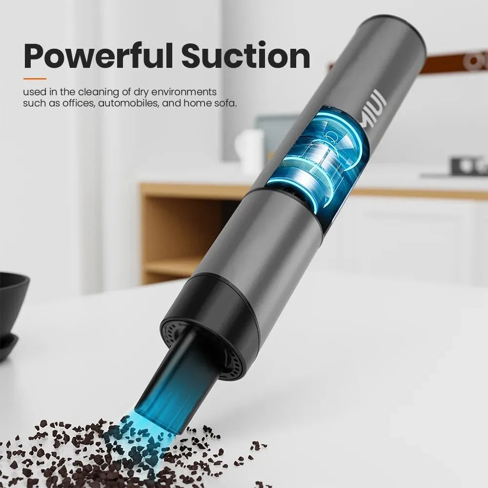 Mini Portable Vacuum Cleaner Cordless Handheld Vacuum with 3 Suction Heads Easy to Clean for Desktop Keyboard Car USB