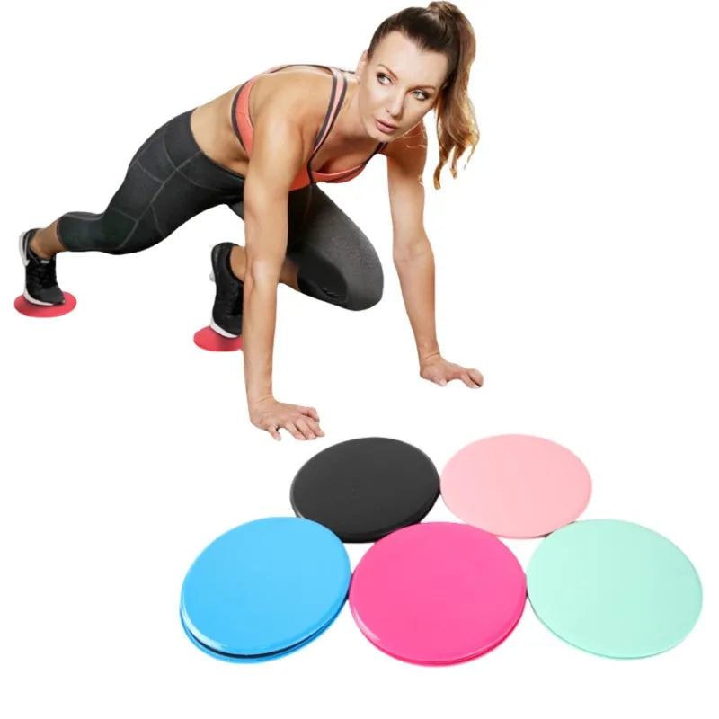 Paire de plaques glissantes pour Pilates, yoga ou fitness
