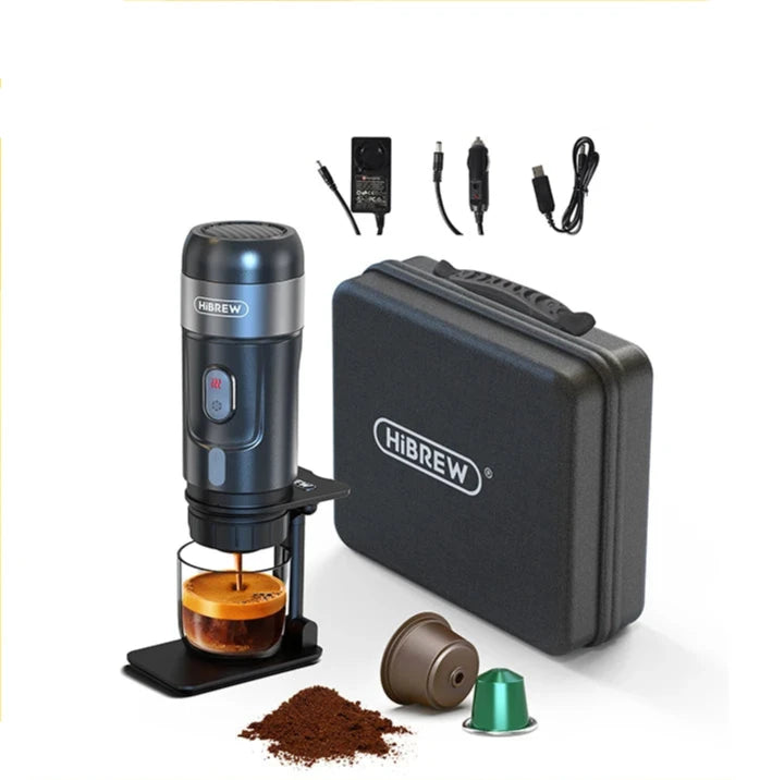 Portable Coffee Machine for Car & Home,Dc12V Expresso Coffee Maker Fit Nexpresso Dolce Pod Capsule Coffee Powder H4A