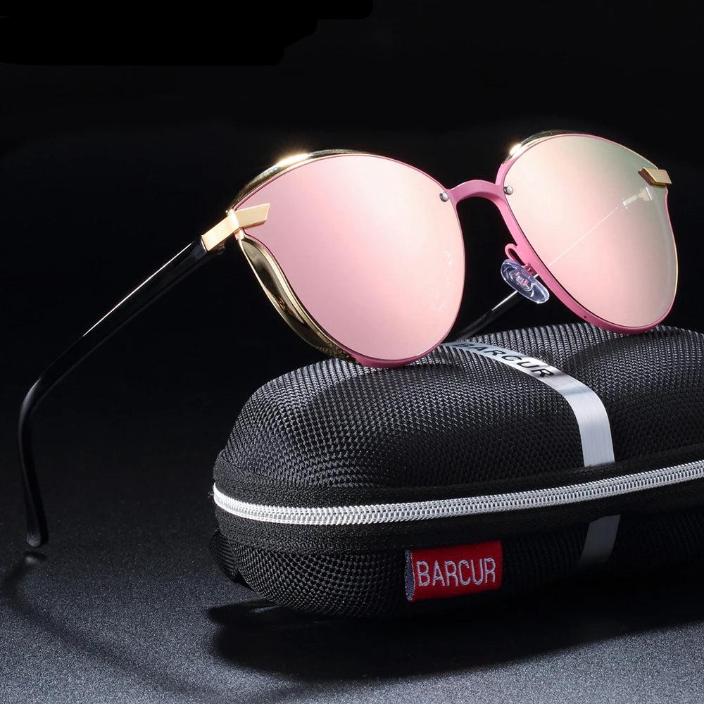 Luxury Polarized Sunglasses Women round Sun Glassess Ladies Lunette De Soleil Femme