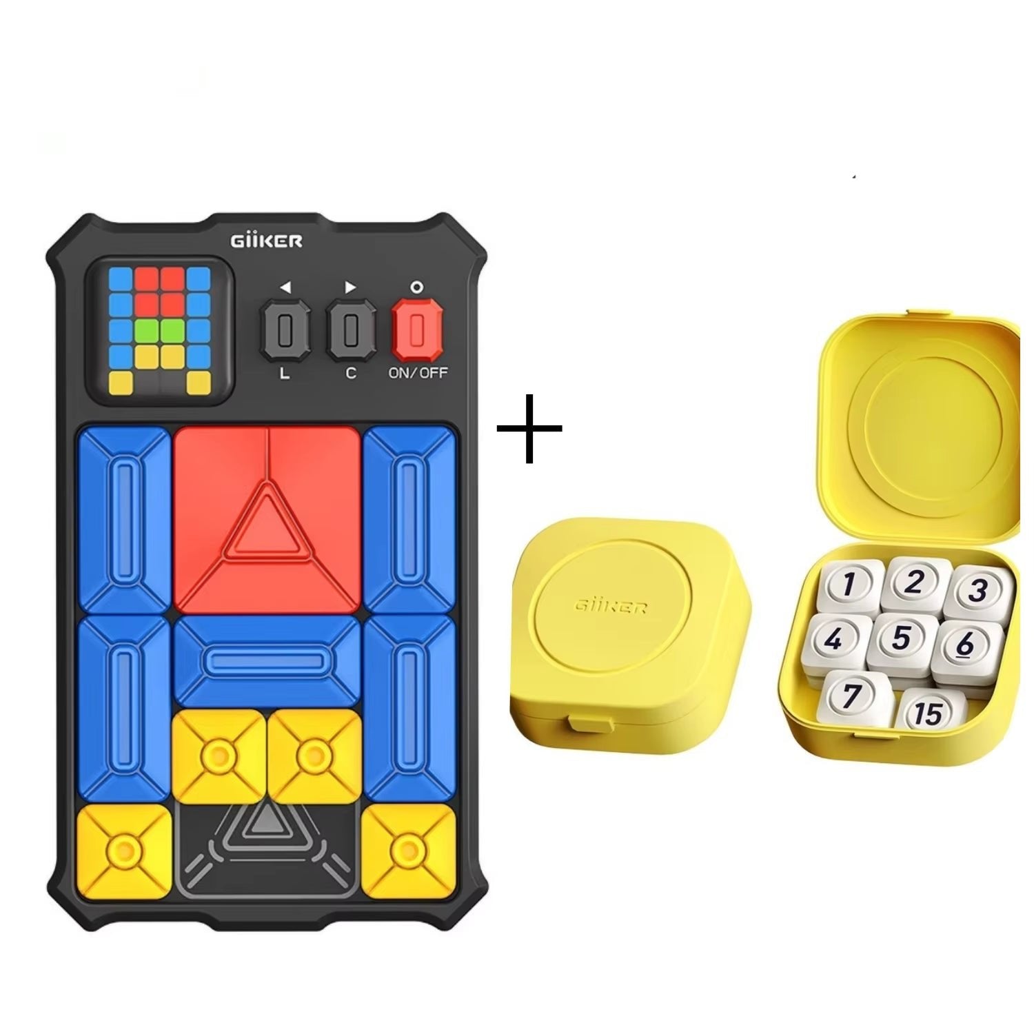 Giiker Super Slide Huarong Road Smart Sensor Game 500+ Levelled up Brain Teaser Puzzles Interactive Fidget Toys for Kids Gifts