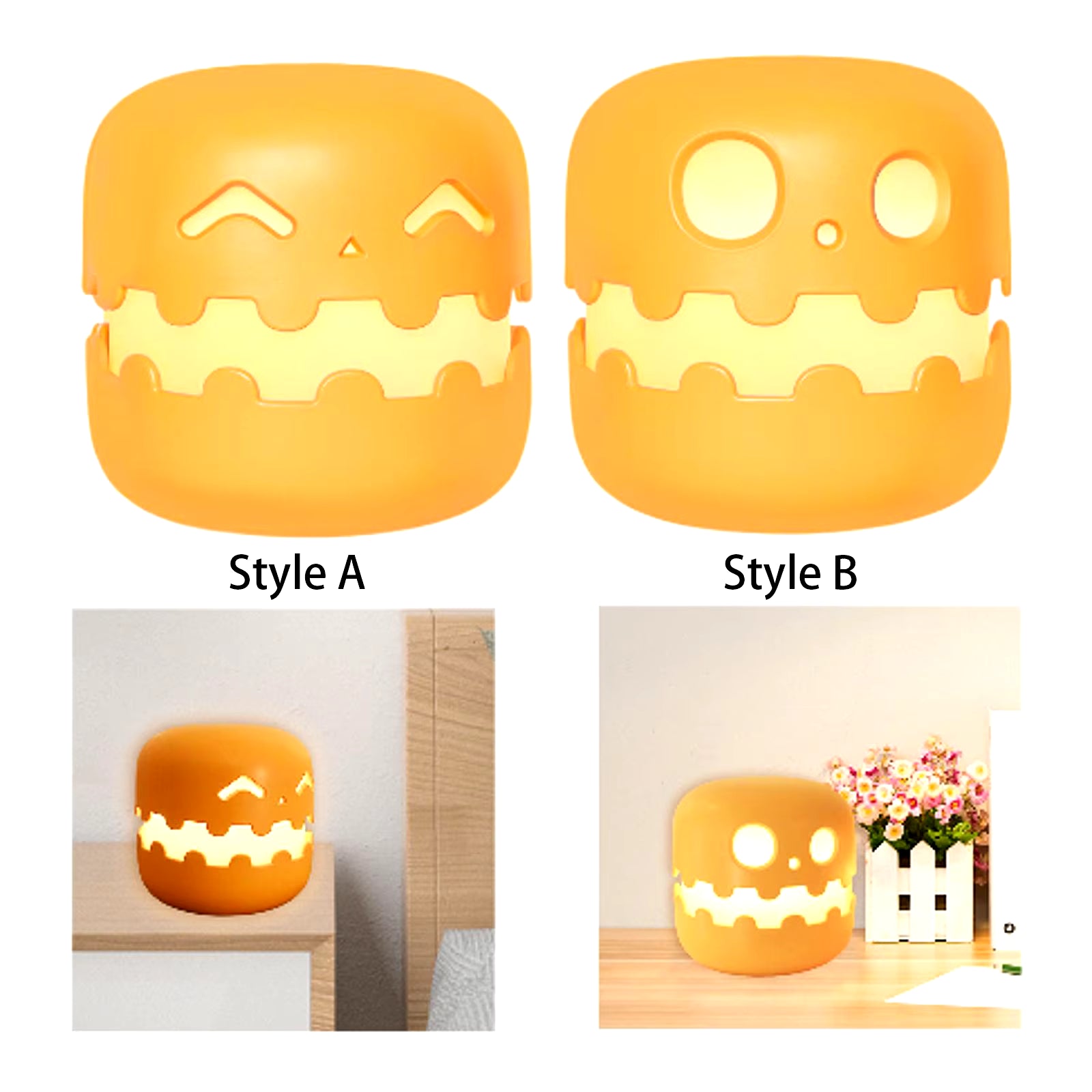 Pumpkin Night Light Halloween Party Halloween Pumpkins Decoration Pumpkin Lantern for Halloween Festival Party Outdoor Holiday
