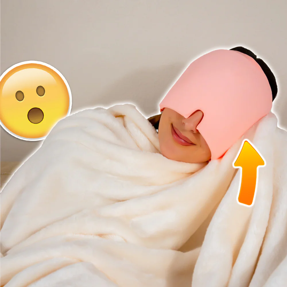 Casque de Compression Froid - Soulagement des Migraines
