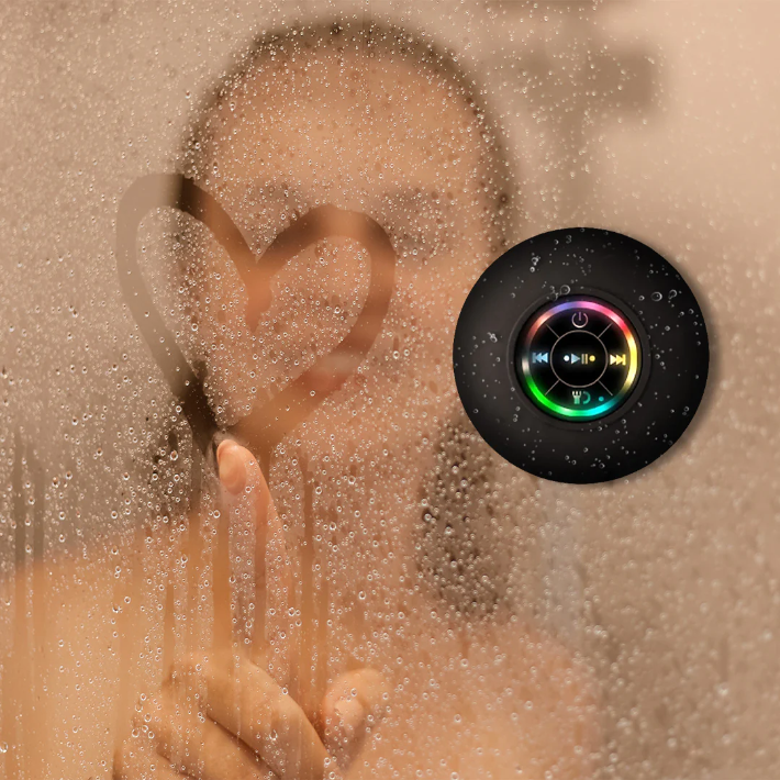 Mini Enceinte Bluetooth Étanche avec Lumière LED